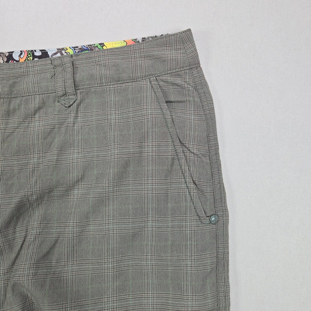Lululemon Athletica Kung Fu Pants Plaid Stretch Grey Mens 38x31 - Picture 4 of 12